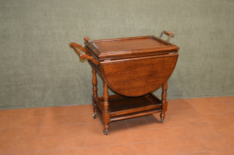 Dining room cart, with tray, drawer and two extensions