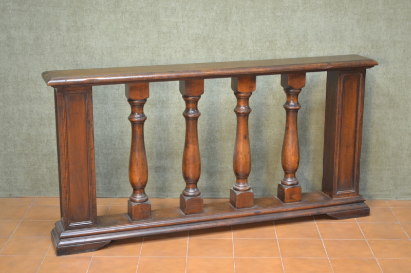 Balaustra con colonne tornite in legno di acero massello art. T 78