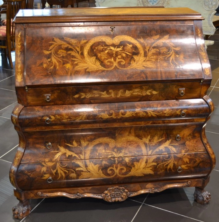 Bureau con intarsi in stile olandese ART BUR 02