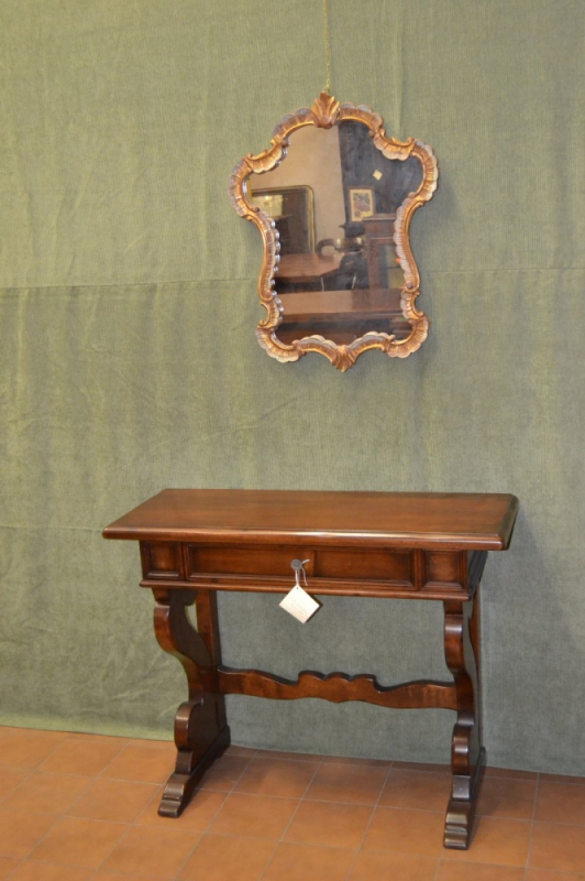 Consolle in stile "Fratino" realizzata in legno di acero massello con 1 cassetto art. CON 15