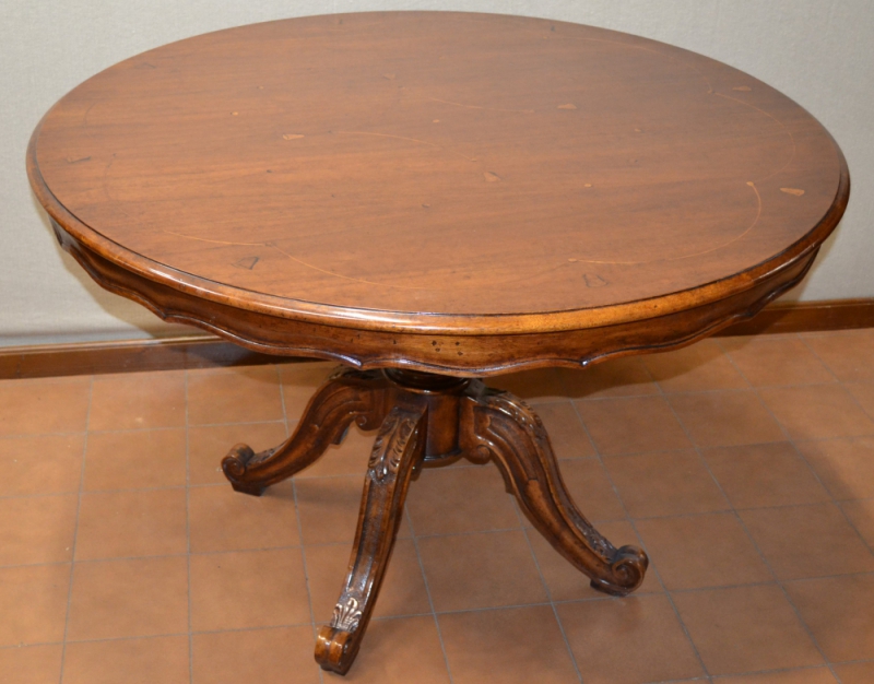 Tavolo  fisso intarsi con campanelle ART TAV ROT 10