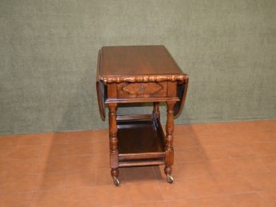 Dining room cart, with tray, drawer and two extensions - foto 4