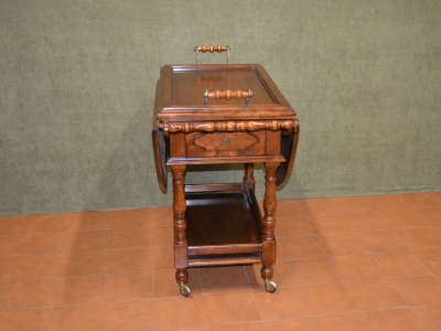 Dining room cart, with tray, drawer and two extensions - foto 2