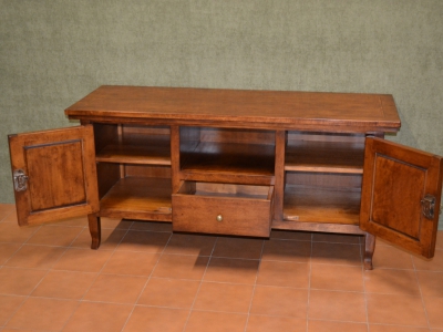 Cassapanca realizzata in legno di tiglio massello con 2 ante, 1 cassetto e 1 vano a giorno   laccata ART CAS 18 - foto 2