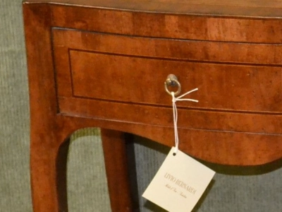 Console with saber legs in veneered wood with 2 rounded drawers on the front ART CON 09 - foto 3
