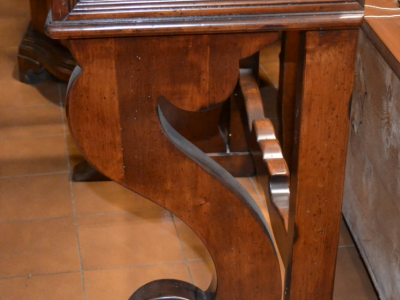 Mobile da entrata- Consolle in legno di acero massello  con 1 cassetto con gambe sagomate a lira INGR 19 - foto 2