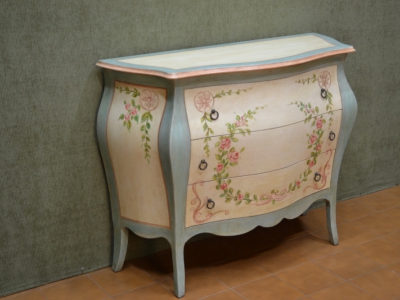 Lacquered and rounded chest of drawers - foto 2