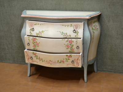 Lacquered and rounded chest of drawers - foto 1