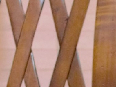 Sgabello con gambe alte a sciabola e schienale traforato ART SED 66 - foto 1