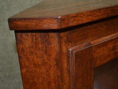 Angoliera stretta vetro in legno di noce massello ART ANG 53 - foto 5