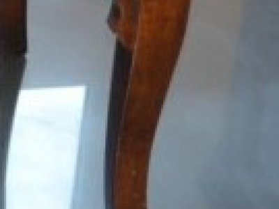 Cassettiera in legno di noce con filetti e intarsi sul piano superiore e frontale dei cassetti; gambe a sciabola ART SET 10 - foto 3