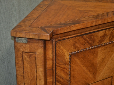 Angoliera - Corner cabinet in veneered walnut wood with inlay ART ANG 49 - foto 2