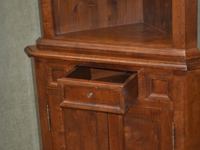 Corner -Corner cabinet with open riser in solid maple wood ART ANG 41 - foto 1