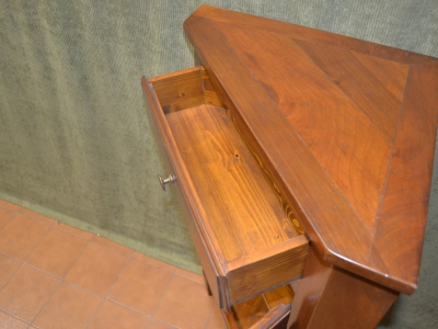 Corner - corner cabinet with legs Louis XVI in walnut wood ART ANG 50 - foto 2