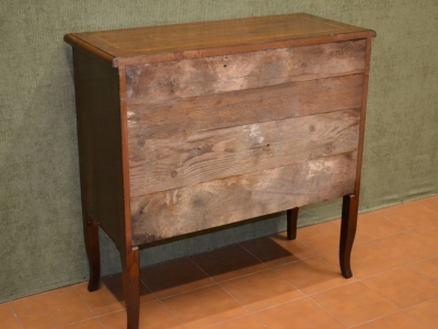 Mobile da entrata -Comoncino 2 cassetti legno antico cn filetti e gambe in stile "Luigi XVI" ART INGR 62 - foto 4