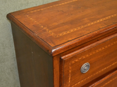Mobile da entrata -Comoncino 2 cassetti legno antico cn filetti e gambe in stile "Luigi XVI" ART INGR 62 - foto 3
