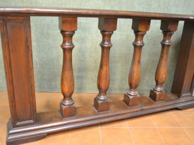 Balaustra con colonne tornite in legno di acero massello art. T 78 - foto 1