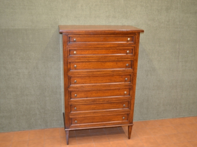Settimanale in legno massello con gambe in stile art SET 12 - foto 2