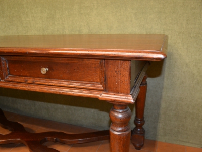 Scrivania scrittoio in legno di rovere massiccio con 3 cassetti ART SCR 53 - foto 6