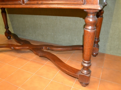 Scrivania scrittoio in legno di rovere massiccio con 3 cassetti ART SCR 53 - foto 7