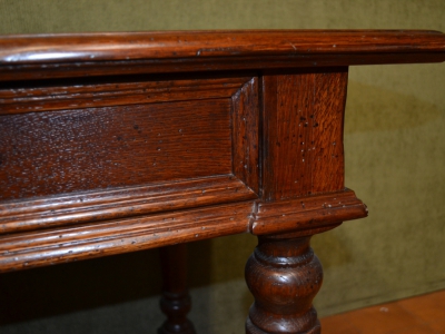 Scrivania scrittoio in legno di rovere massiccio con 3 cassetti ART SCR 53 - foto 9