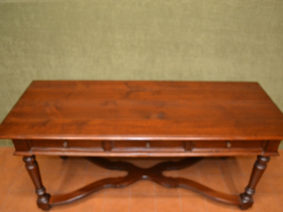 Scrivania scrittoio in legno di rovere massiccio con 3 cassetti ART SCR 53 - foto 4