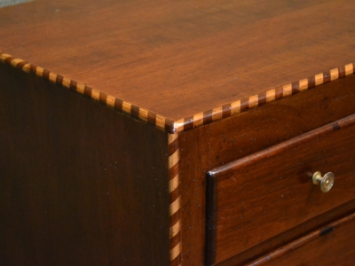 shaped desk with 7 drawers and 1 pull-out tablet with white/black thread and saber legs ART SCR 39 - foto 3