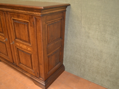 Sideboard made of walnut with two doors and inalys - foto 3