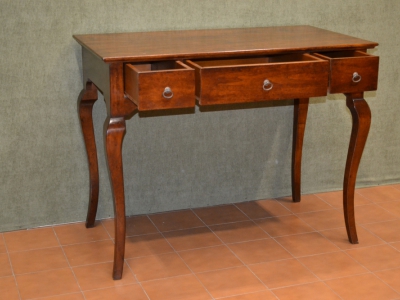 Solid walnut desk with 3 drawers and legs in - foto 1