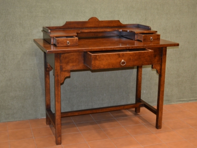 Desk-desk with backsplash in solid maple wood ART SCR 16 - foto 1
