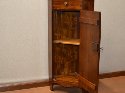 Corner with door and drawer in solid walnut wood ART ANG 51 - foto 1
