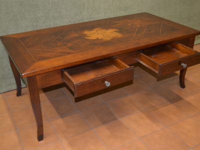 Veneered inlaid coffee table - foto 2
