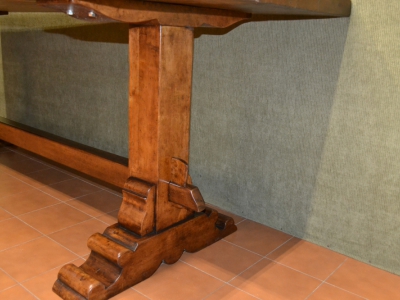 Tavolo fratino rettangolare in legno di Tiglio e gambe dritte art. TAV RET 42 - foto 3