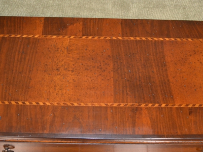Entrance furniture - Comoncino in walnut wood with 4 drawers with inlays and saber legs ART INGR 66 - foto 3