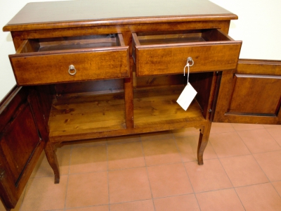 Entrance cabinet -Sideboard 2 doors and 2 drawers in walnut wood with saber legs ART INGR 63 - foto 2