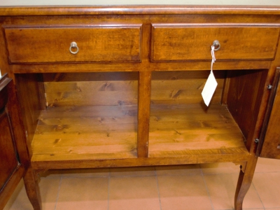 Entrance cabinet -Sideboard 2 doors and 2 drawers in walnut wood with saber legs ART INGR 63 - foto 1