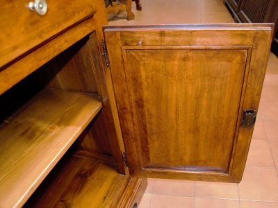 Credenza 4 ante 4 cassetti in legno di noce nazionale massello con  intarsi sui pannelli delle ante  ART CRED 4P-12 - foto 2