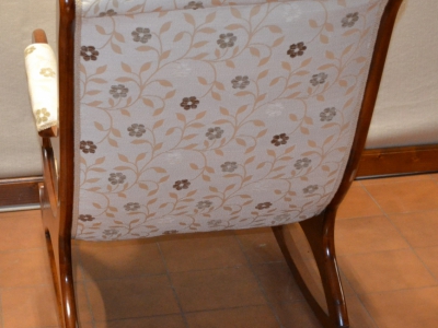 Poltrona modello "Dondolo tessuto" in legno di acero massello ART POL 57 - foto 2