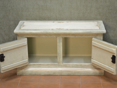 Cassapanca  a due porte in legno di pioppo massello art. CAS 52 - foto 1