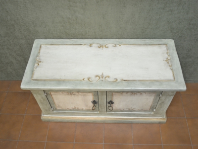 Cassapanca  a due porte in legno di pioppo massello art. CAS 52 - foto 2