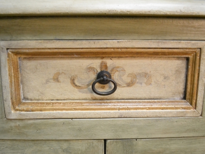 Angoliera in legno di acero massello con 2 porte e 1 cassetto ART. ANG 52 - foto 4