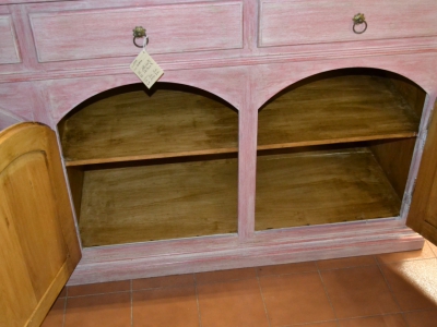 Credenza 4 ante curve e 4 cassetti in legno di rovere massello laccata a mano ART CRED 4P-11 - foto 1