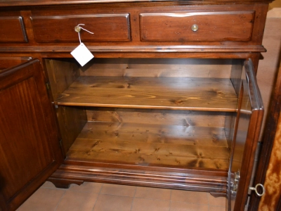 Credenza 4 ante 4 cassetti in legno di noce massello con intarsi ART CRE 4P- 16 - foto 2