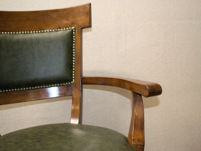 Poltrona da ufficio  girevole in legno di faggio massello con ruote ART POL 66 - foto 3
