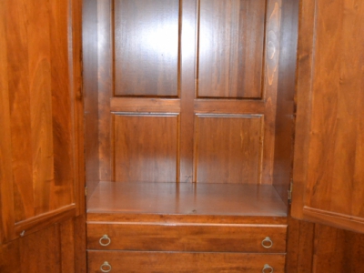 Armadio guardaroba 6 ante in legno di  noce massello con 4 cassetti esterni ART ARM 32 - foto 1