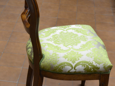 Chair model "Luigi Filippo" smooth in walnut or solid beech wood ART SED 16 - foto 1