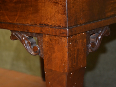 Tavolo allungabile quadrato con piano intarsiato  gambe a sciabola ART TAV 12 - foto 6