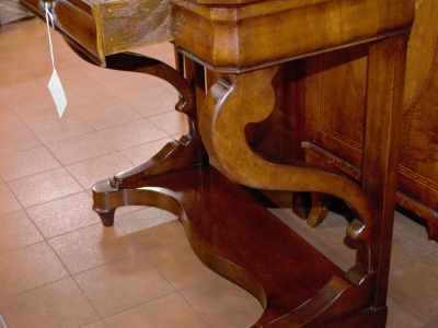 Console in solid walnut wood with shaped legs under ART CON 39 - foto 1