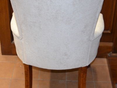 Sedia in legno di faggio massello, imbottita e con gambe a sciabola ART SED 65 - foto 2