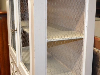 Showcase- silverware- crystal in solid maple wood with 6 drawers, 2 glass doors and 2 doors closed with onion legs ART VETR 27 - foto 4